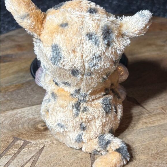 6” MVP Pig Plush Peach Gray Stuffed Animal Toy Sparkle Big Eyes 2019 Seated Plus - Picture 3 of 6